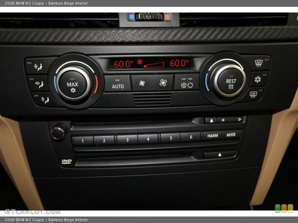 Bamboo Beige Interior Controls for the 2008 BMW M3 Coupe #62385303