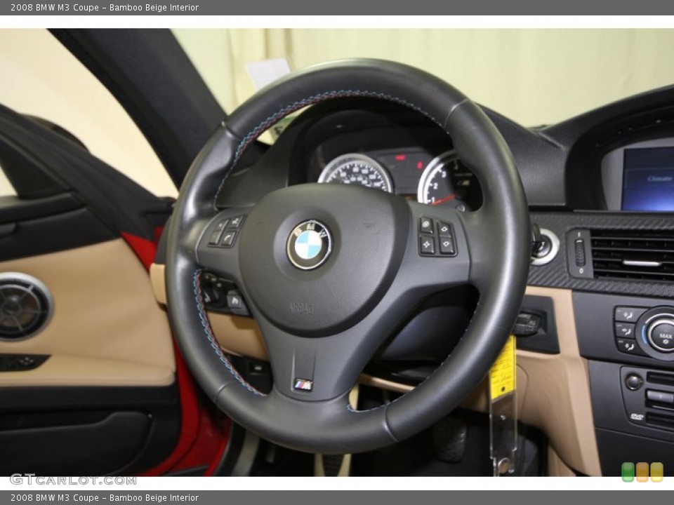 Bamboo Beige Interior Steering Wheel for the 2008 BMW M3 Coupe #62385381