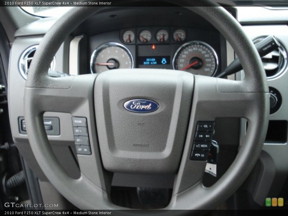 Medium Stone Interior Steering Wheel for the 2010 Ford F150 XLT SuperCrew 4x4 #62385668
