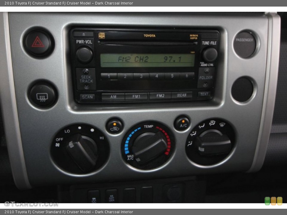 Dark Charcoal Interior Controls for the 2010 Toyota FJ Cruiser  #62386689