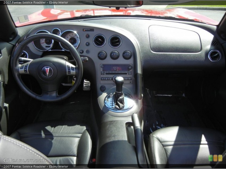 Ebony Interior Dashboard for the 2007 Pontiac Solstice Roadster #62387148