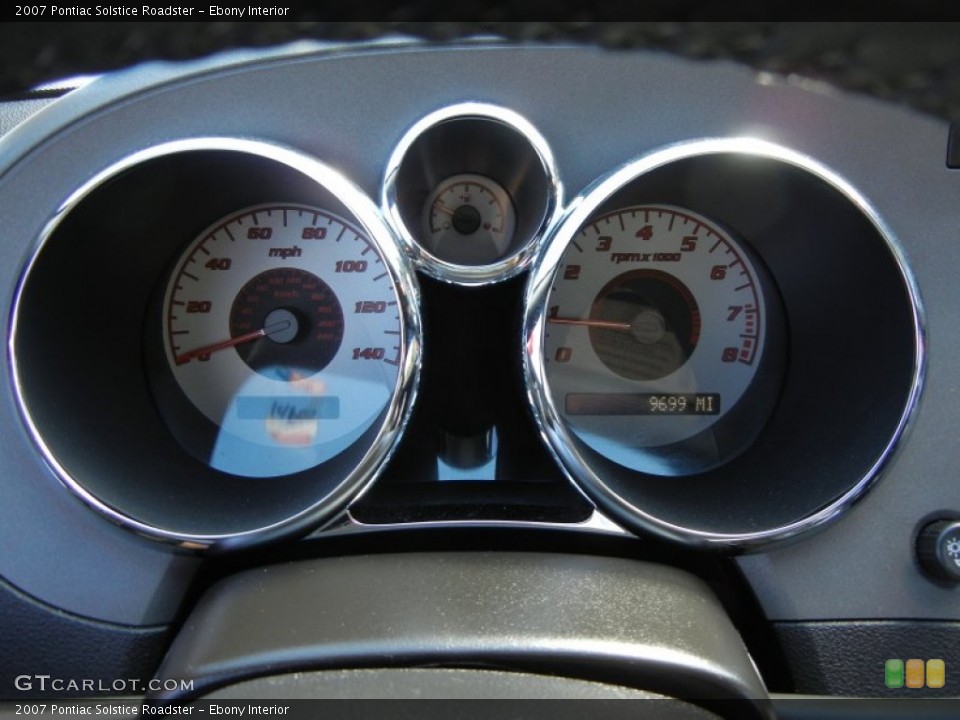 Ebony Interior Gauges for the 2007 Pontiac Solstice Roadster #62387166