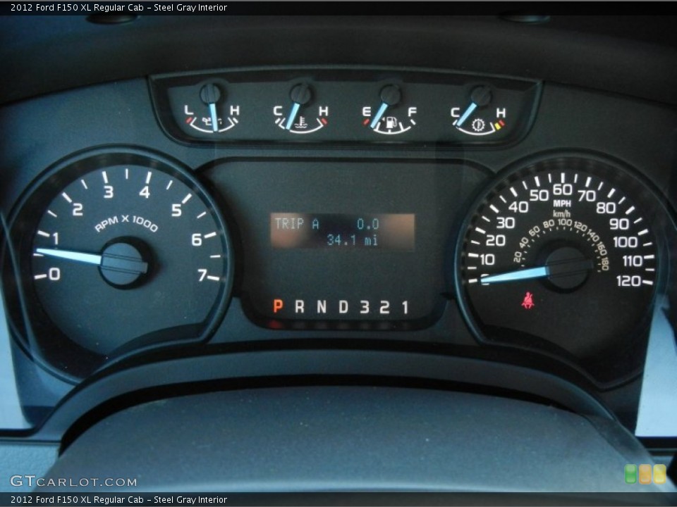 Steel Gray Interior Gauges for the 2012 Ford F150 XL Regular Cab #62387991