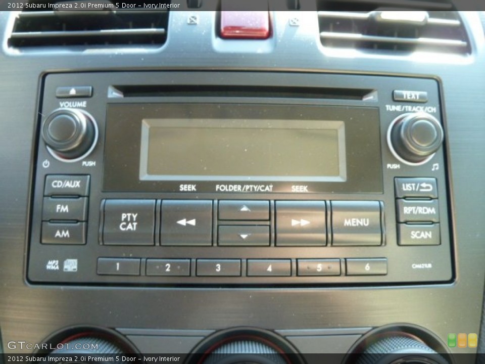 Ivory Interior Audio System for the 2012 Subaru Impreza 2.0i Premium 5 Door #62390028