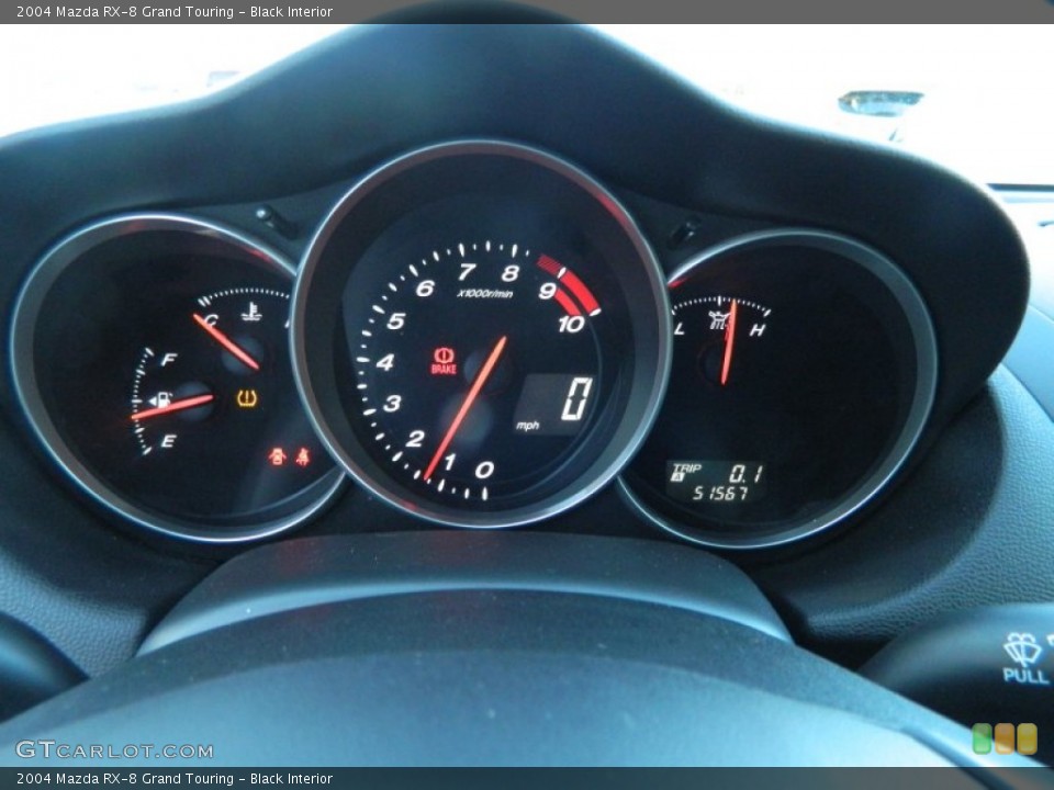 Black Interior Gauges for the 2004 Mazda RX-8 Grand Touring #62393646