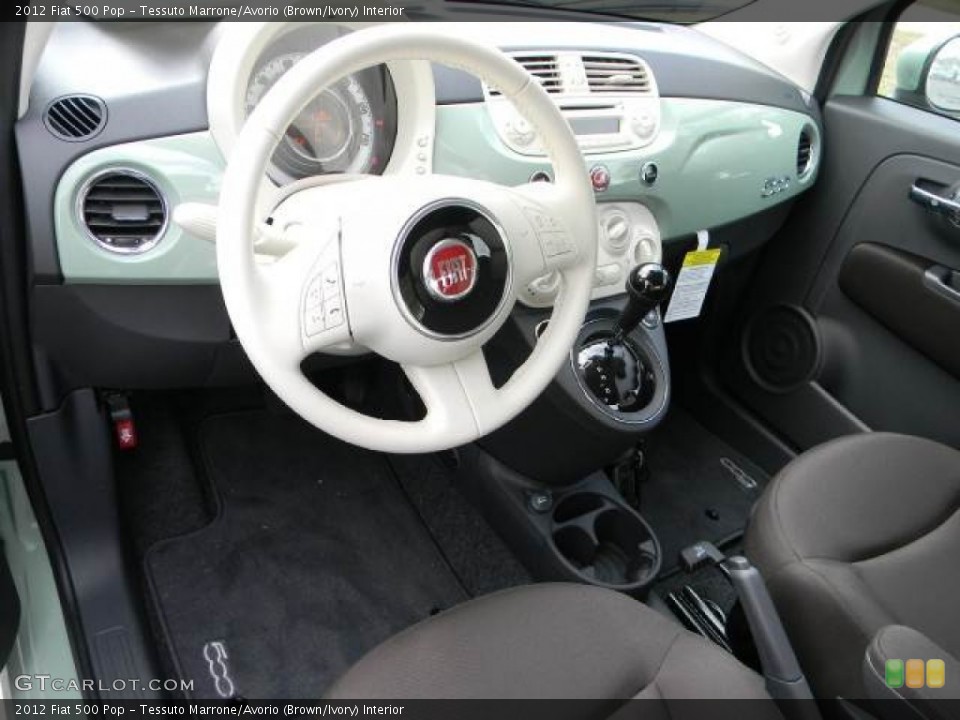 Tessuto Marrone/Avorio (Brown/Ivory) Interior Dashboard for the 2012 Fiat 500 Pop #62394672