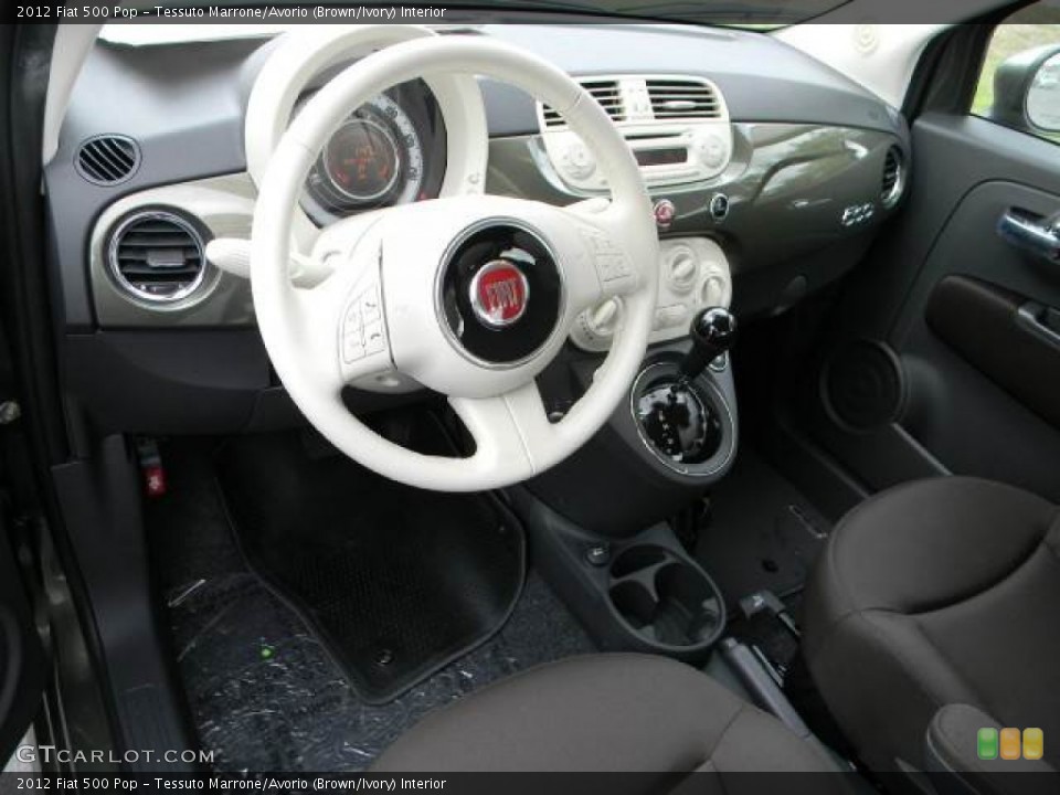 Tessuto Marrone/Avorio (Brown/Ivory) Interior Dashboard for the 2012 Fiat 500 Pop #62394840