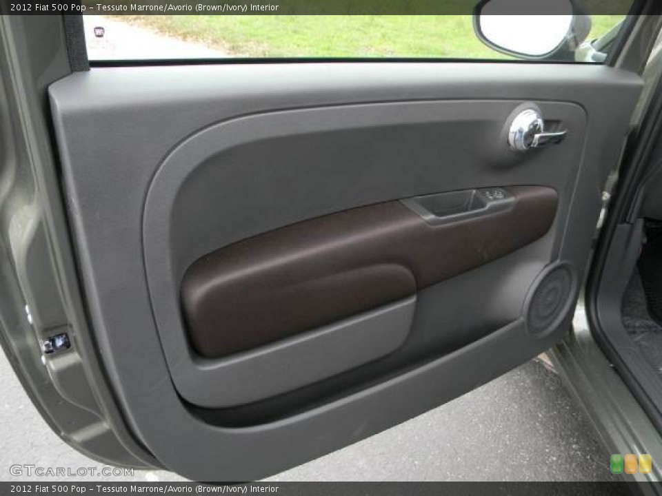Tessuto Marrone/Avorio (Brown/Ivory) Interior Door Panel for the 2012 Fiat 500 Pop #62394867