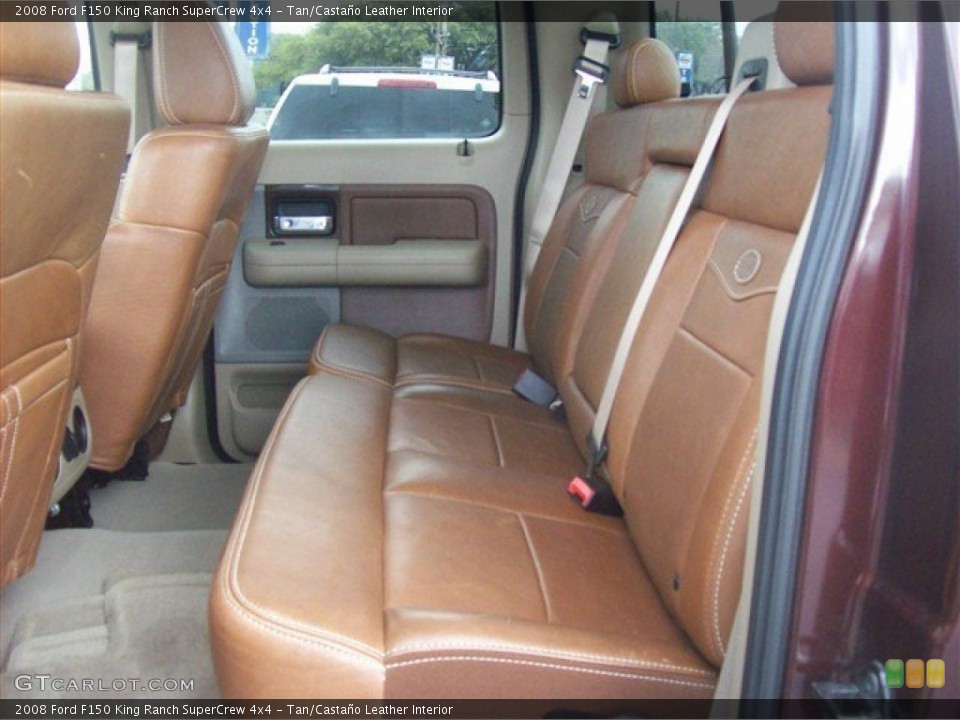 Tan/Castaño Leather Interior Rear Seat for the 2008 Ford F150 King Ranch SuperCrew 4x4 #62395426