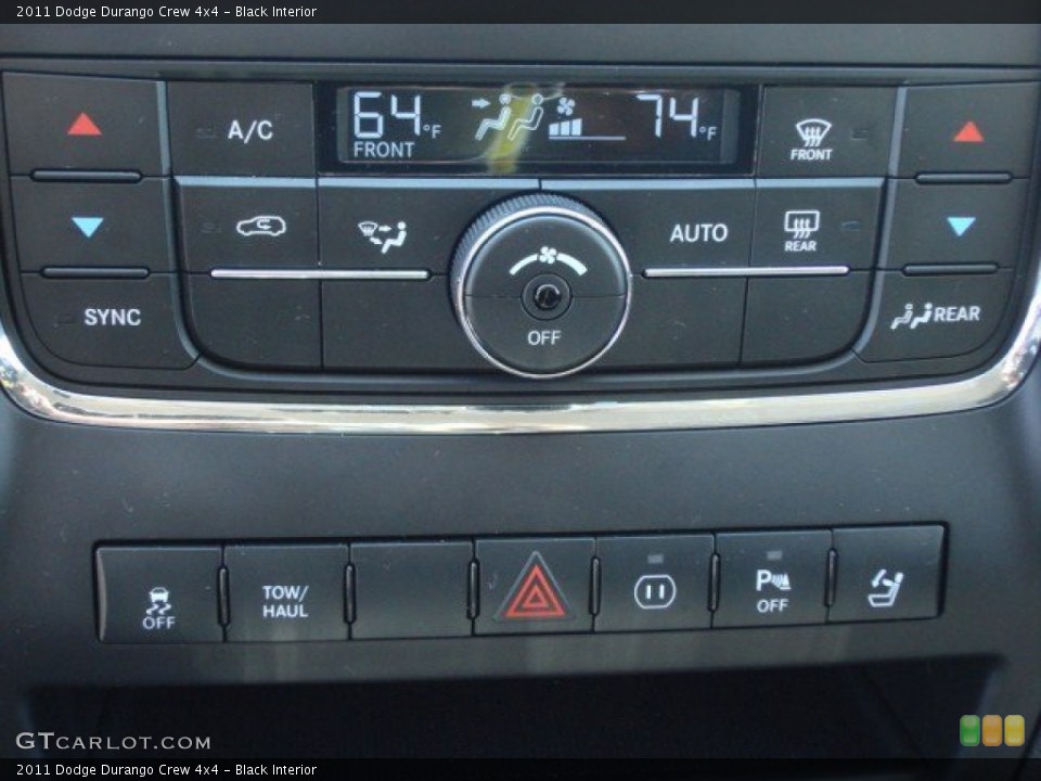 Black Interior Controls for the 2011 Dodge Durango Crew 4x4 #62396202