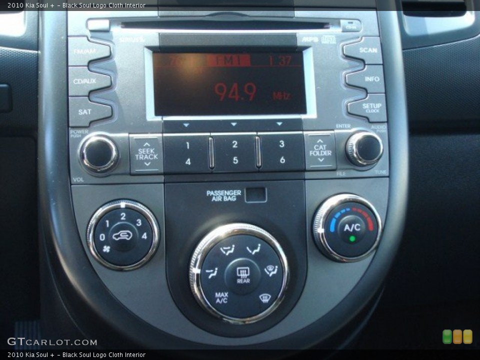 Black Soul Logo Cloth Interior Controls for the 2010 Kia Soul + #62396409