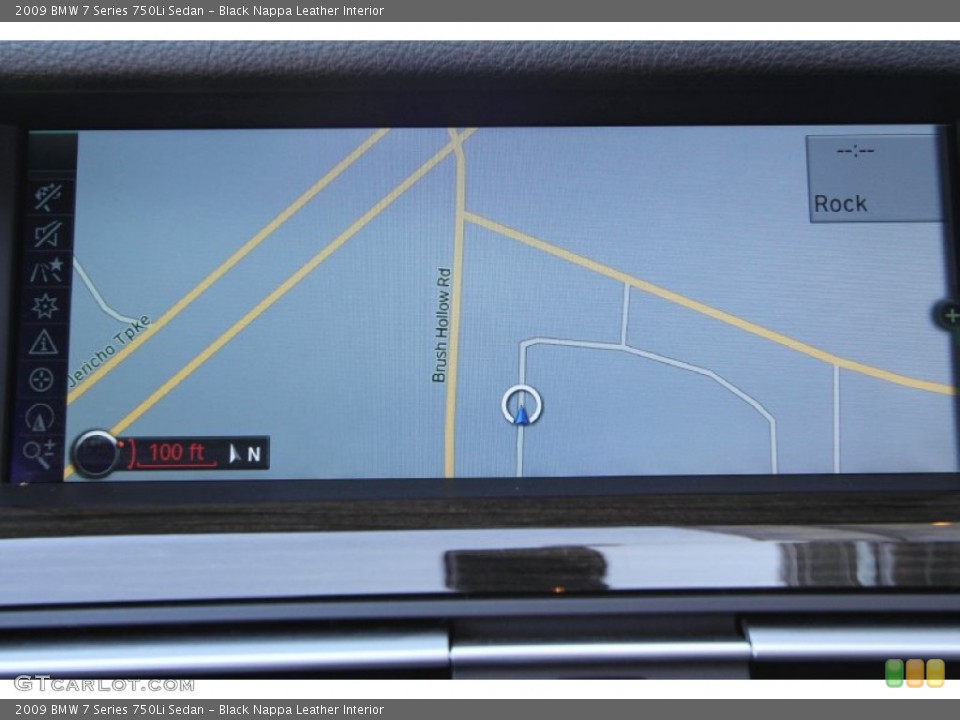 Black Nappa Leather Interior Navigation for the 2009 BMW 7 Series 750Li Sedan #62399006