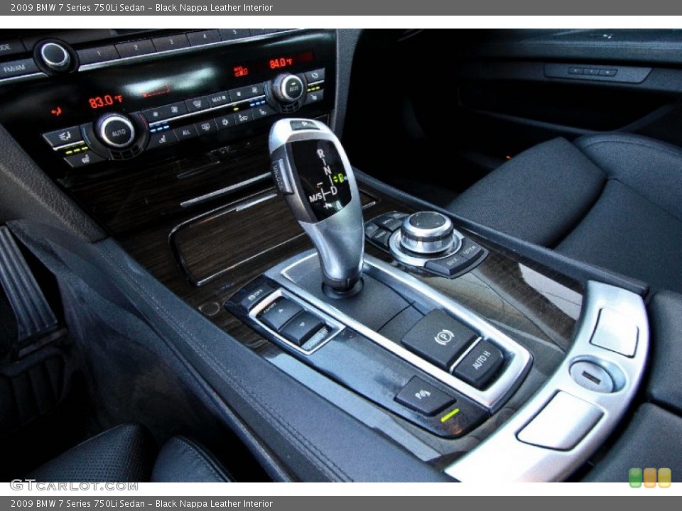 Black Nappa Leather Interior Transmission for the 2009 BMW 7 Series 750Li Sedan #62399015