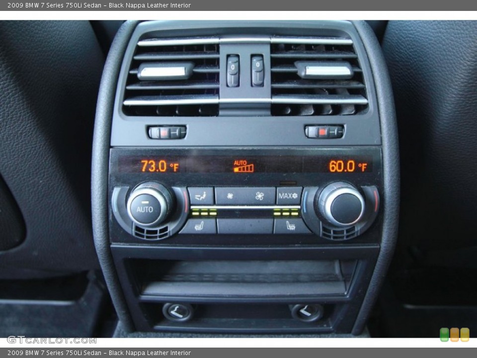 Black Nappa Leather Interior Controls for the 2009 BMW 7 Series 750Li Sedan #62399022