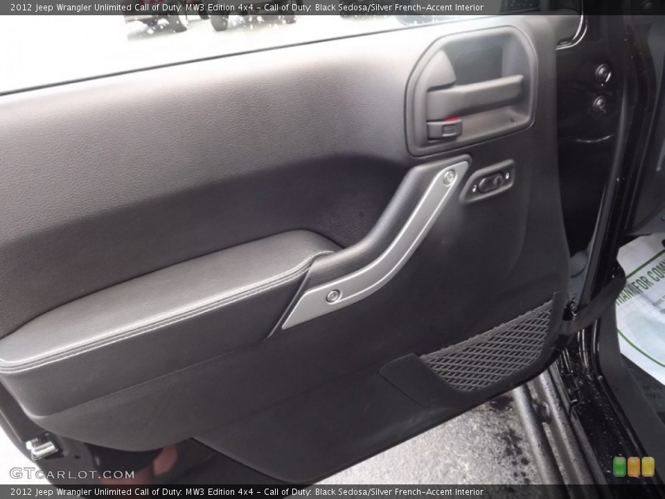 Call of Duty: Black Sedosa/Silver French-Accent Interior Door Panel for the 2012 Jeep Wrangler Unlimited Call of Duty: MW3 Edition 4x4 #62399826