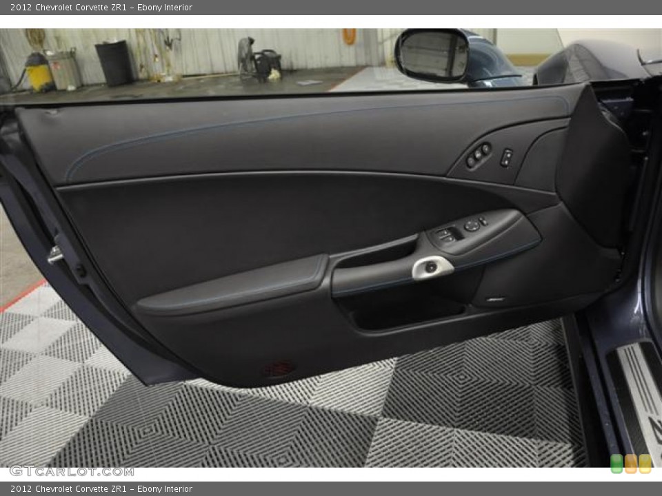 Ebony Interior Door Panel for the 2012 Chevrolet Corvette ZR1 #62403291