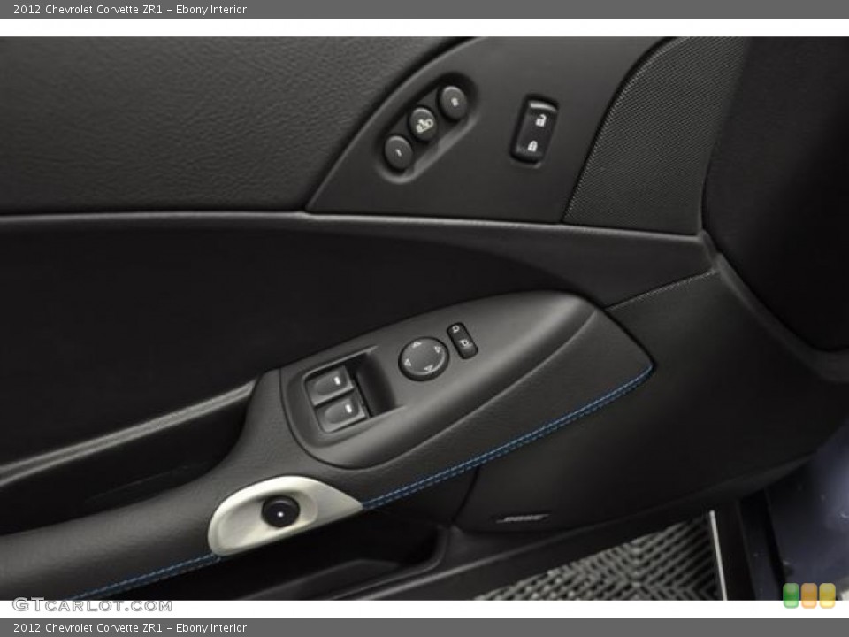 Ebony Interior Controls for the 2012 Chevrolet Corvette ZR1 #62403306