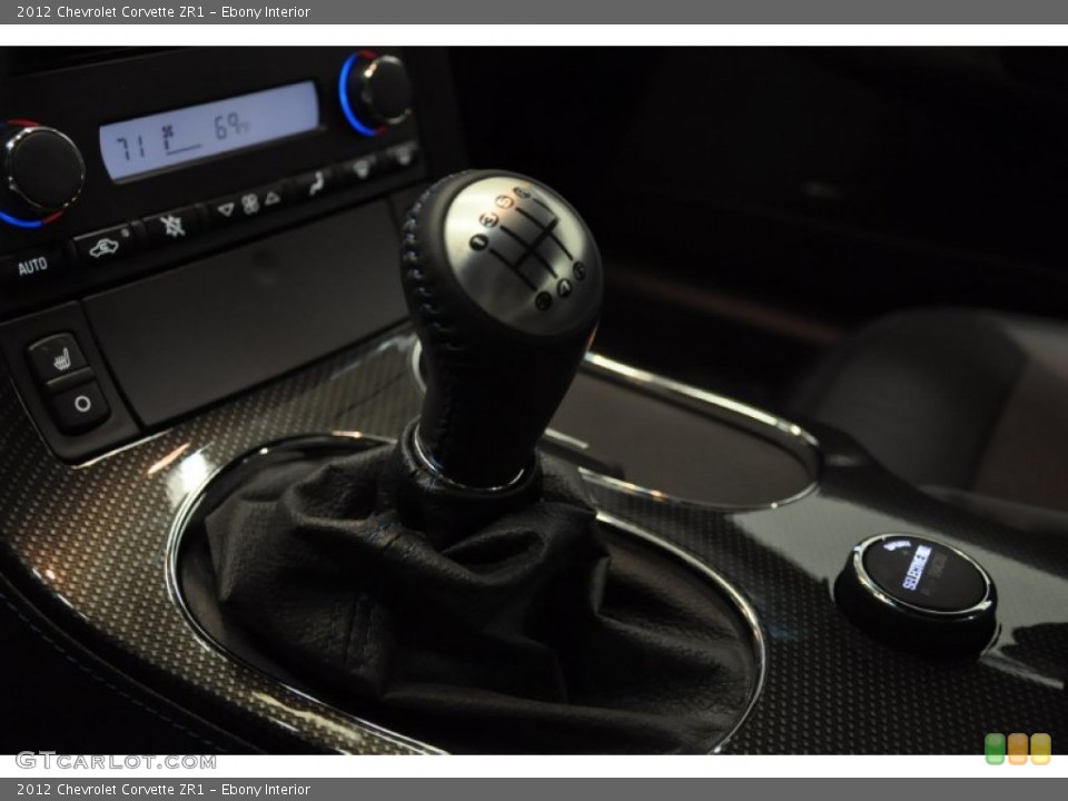 Ebony Interior Transmission for the 2012 Chevrolet Corvette ZR1 #62403701