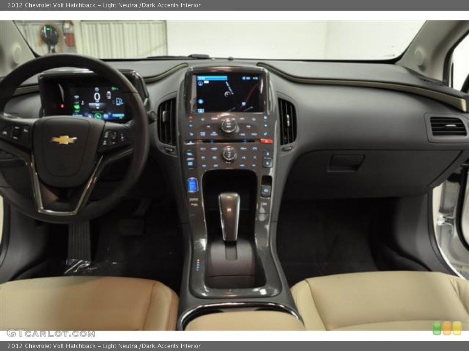 Light Neutral/Dark Accents Interior Dashboard for the 2012 Chevrolet Volt Hatchback #62403855