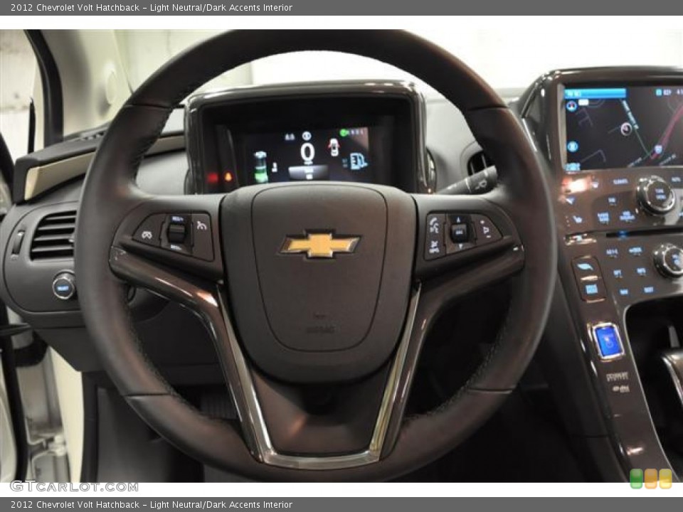 Light Neutral/Dark Accents Interior Steering Wheel for the 2012 Chevrolet Volt Hatchback #62403863
