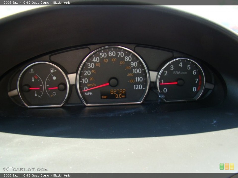 Black Interior Gauges for the 2005 Saturn ION 2 Quad Coupe #62403899