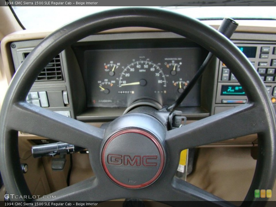 Beige Interior Steering Wheel for the 1994 GMC Sierra 1500 SLE Regular Cab #62404136