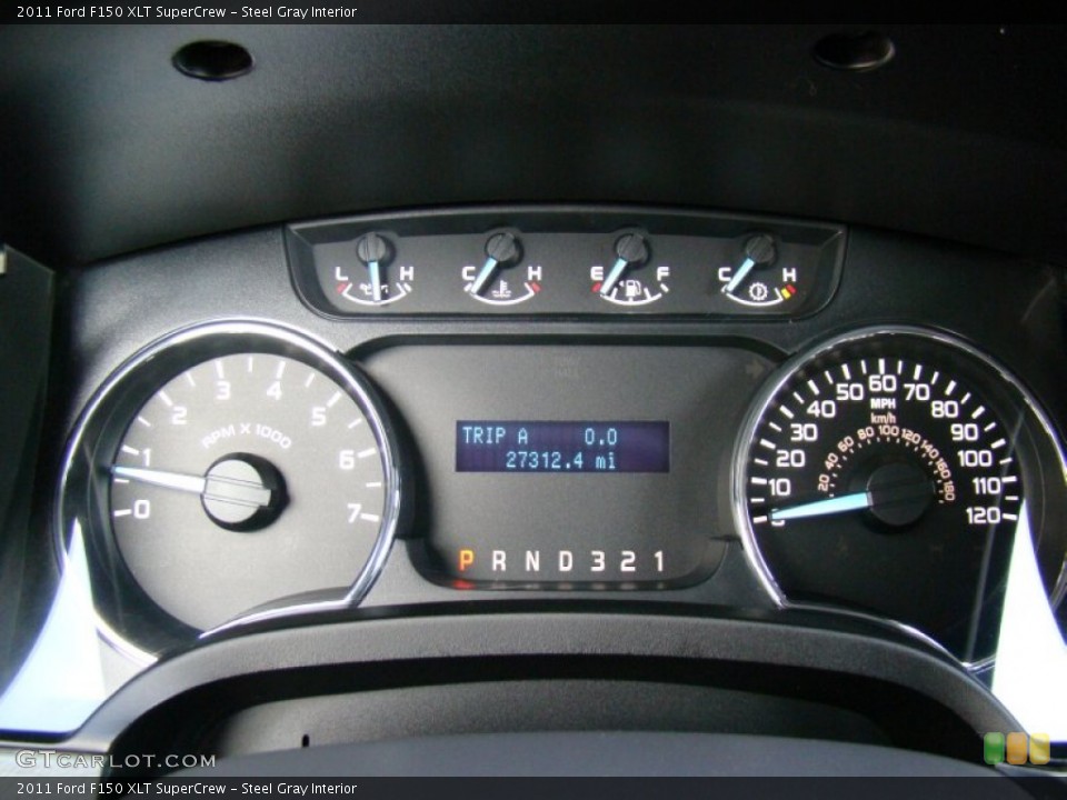 Steel Gray Interior Gauges for the 2011 Ford F150 XLT SuperCrew #62405025