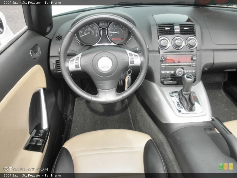 Tan Interior Dashboard for the 2007 Saturn Sky Roadster #62405058