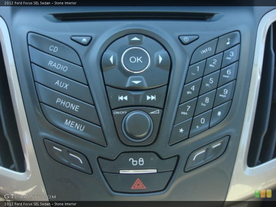 Stone Interior Controls for the 2012 Ford Focus SEL Sedan #62406567