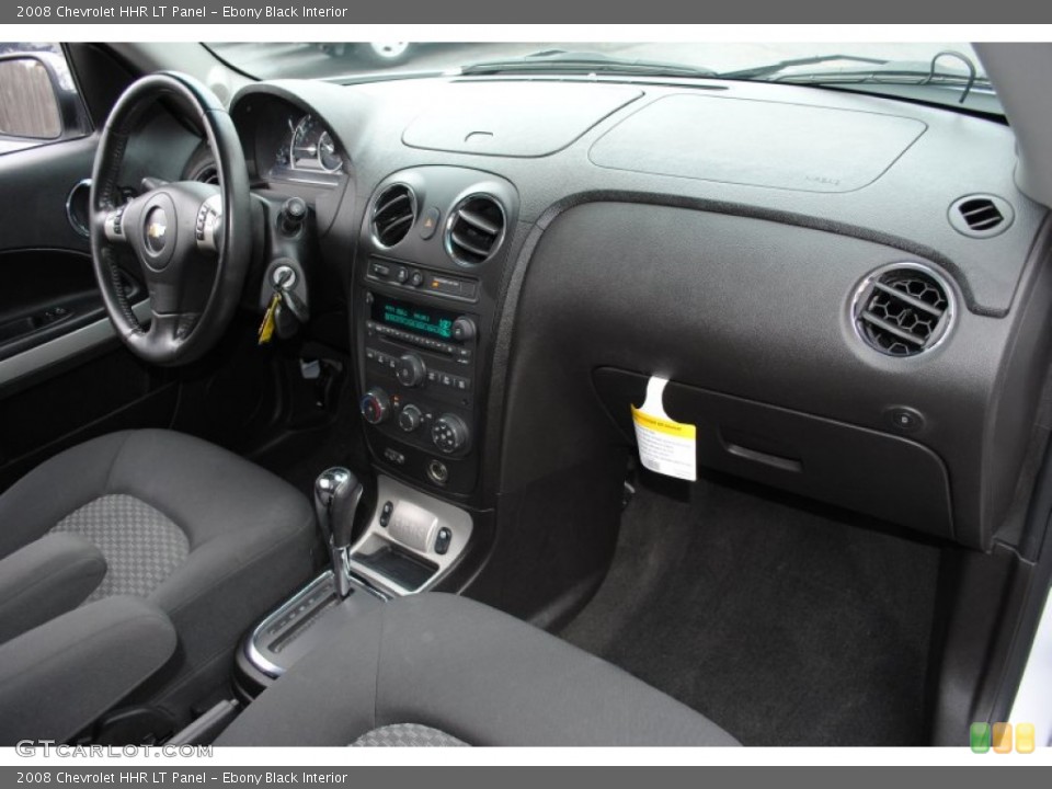 Ebony Black Interior Dashboard for the 2008 Chevrolet HHR LT Panel #62407107