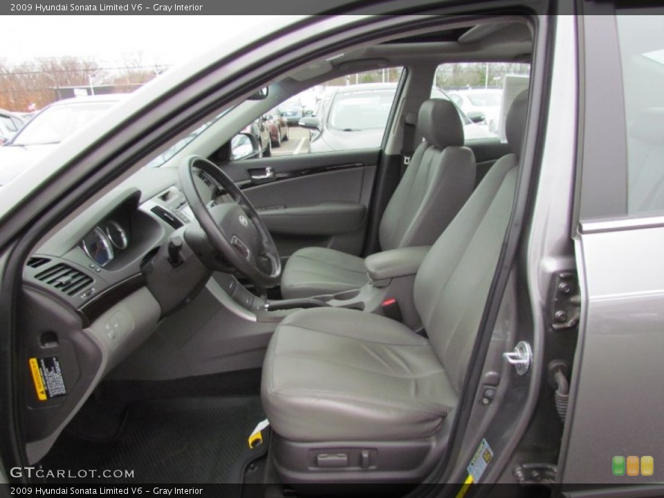 Gray Interior Photo for the 2009 Hyundai Sonata Limited V6 #62408625