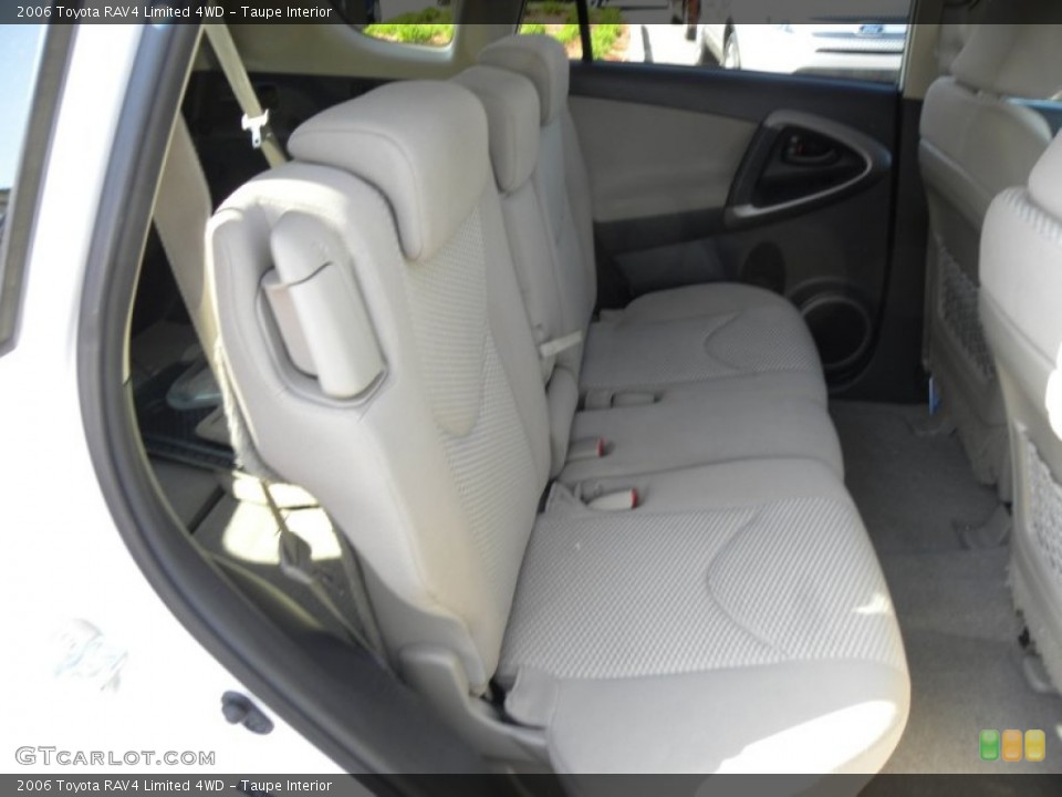 Taupe Interior Rear Seat for the 2006 Toyota RAV4 Limited 4WD #62409180