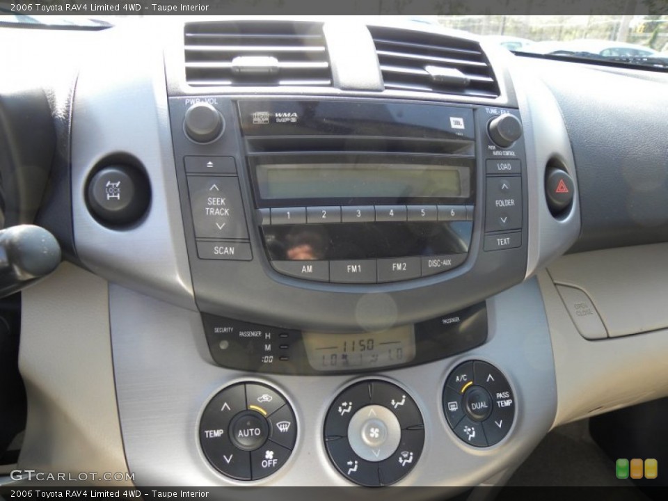 Taupe Interior Controls for the 2006 Toyota RAV4 Limited 4WD #62409255