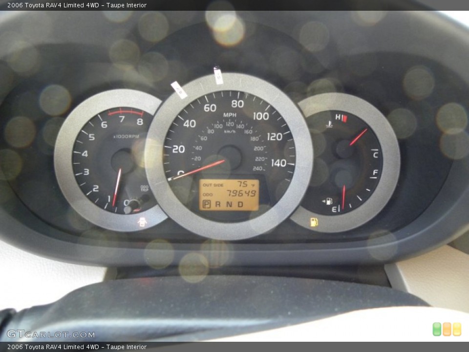 Taupe Interior Gauges for the 2006 Toyota RAV4 Limited 4WD #62409279