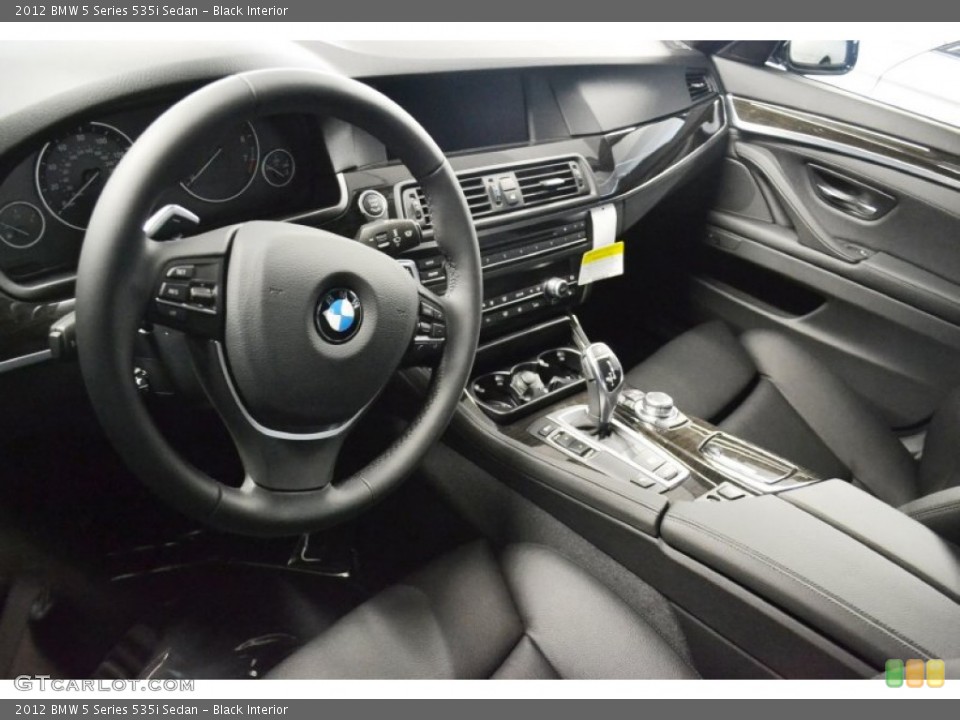 Black Interior Dashboard for the 2012 BMW 5 Series 535i Sedan #62412717