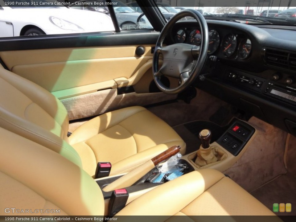 Cashmere Beige Interior Photo for the 1998 Porsche 911 Carrera Cabriolet #62416095