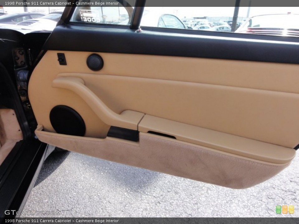 Cashmere Beige Interior Door Panel for the 1998 Porsche 911 Carrera Cabriolet #62416124