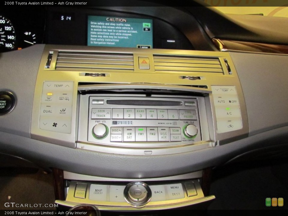 Ash Gray Interior Controls for the 2008 Toyota Avalon Limited #62418828