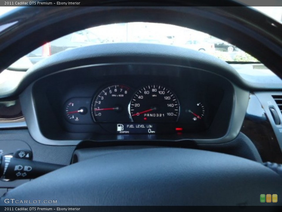 Ebony Interior Gauges for the 2011 Cadillac DTS Premium #62419635