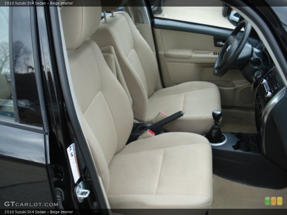 Beige 2010 Suzuki SX4 Interiors