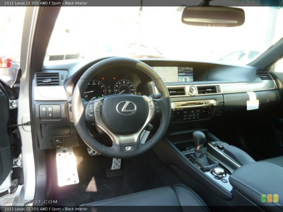 Black Interior Dashboard for the 2013 Lexus GS 350 AWD F Sport #62421094