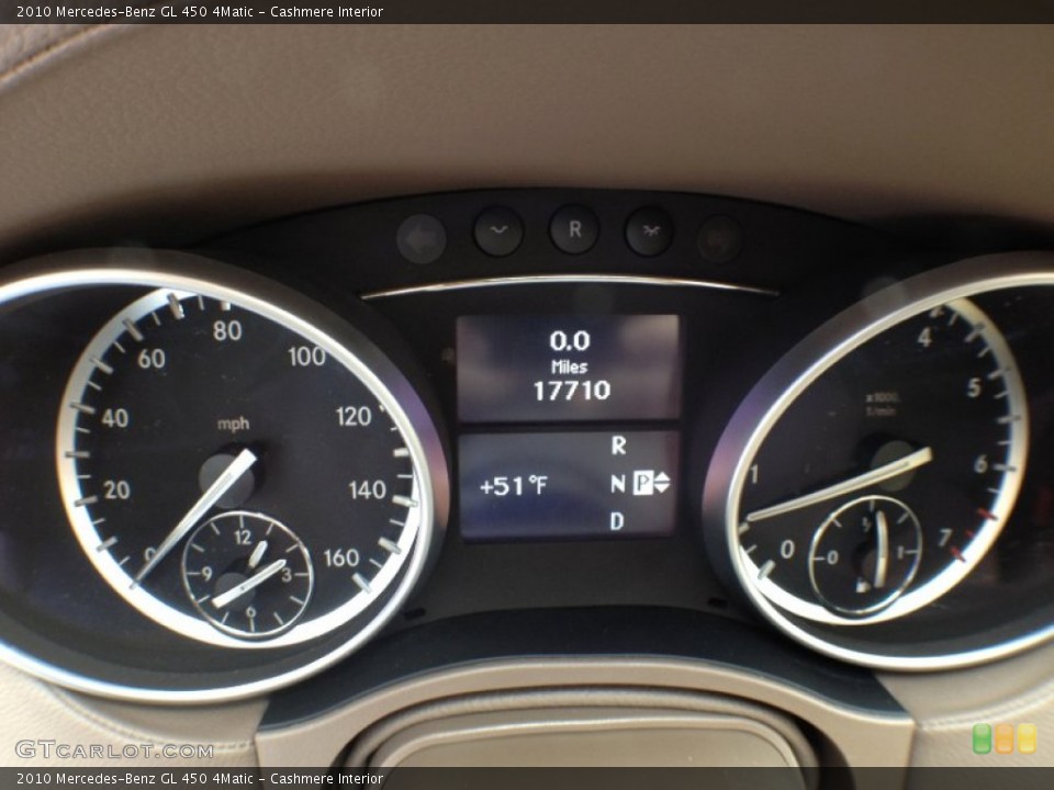 Cashmere Interior Gauges for the 2010 Mercedes-Benz GL 450 4Matic #62421124