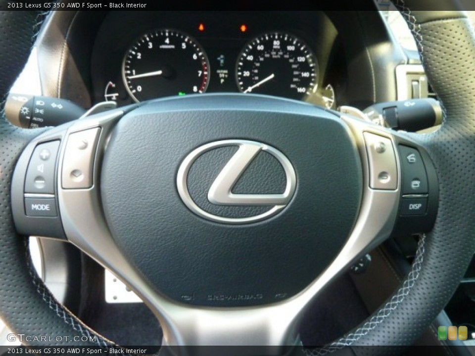 Black Interior Steering Wheel for the 2013 Lexus GS 350 AWD F Sport #62421129
