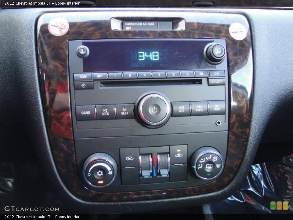Ebony Interior Controls for the 2012 Chevrolet Impala LT #62423448