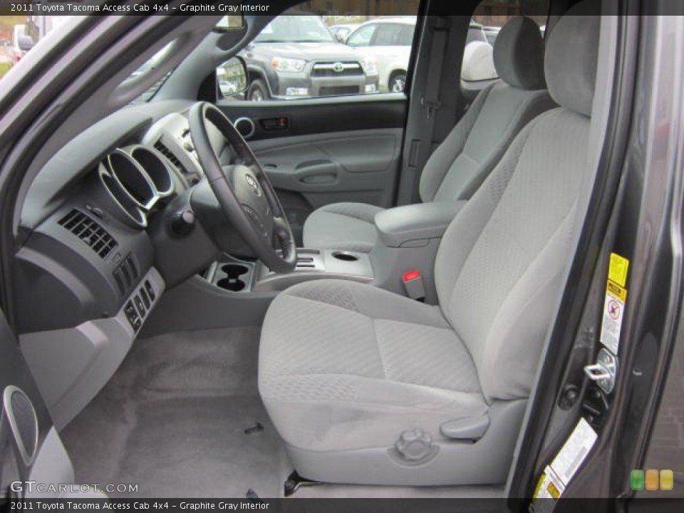 Graphite Gray Interior Photo for the 2011 Toyota Tacoma Access Cab 4x4 #62423793