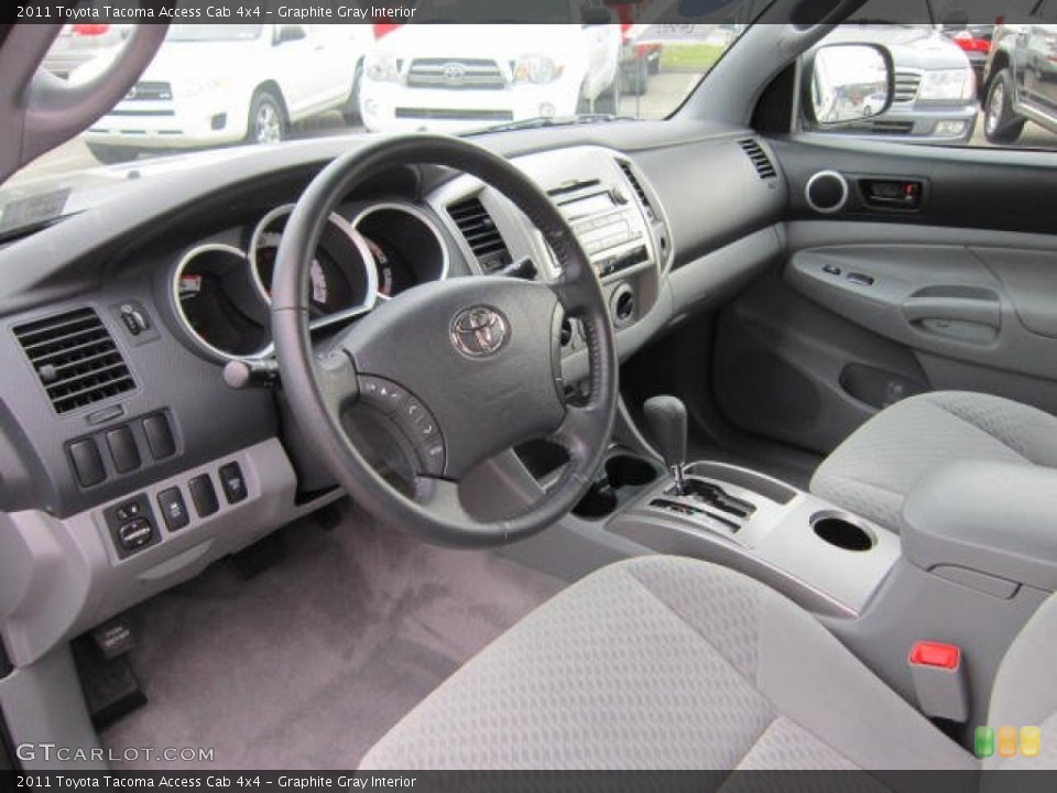 Graphite Gray Interior Photo for the 2011 Toyota Tacoma Access Cab 4x4 #62423803