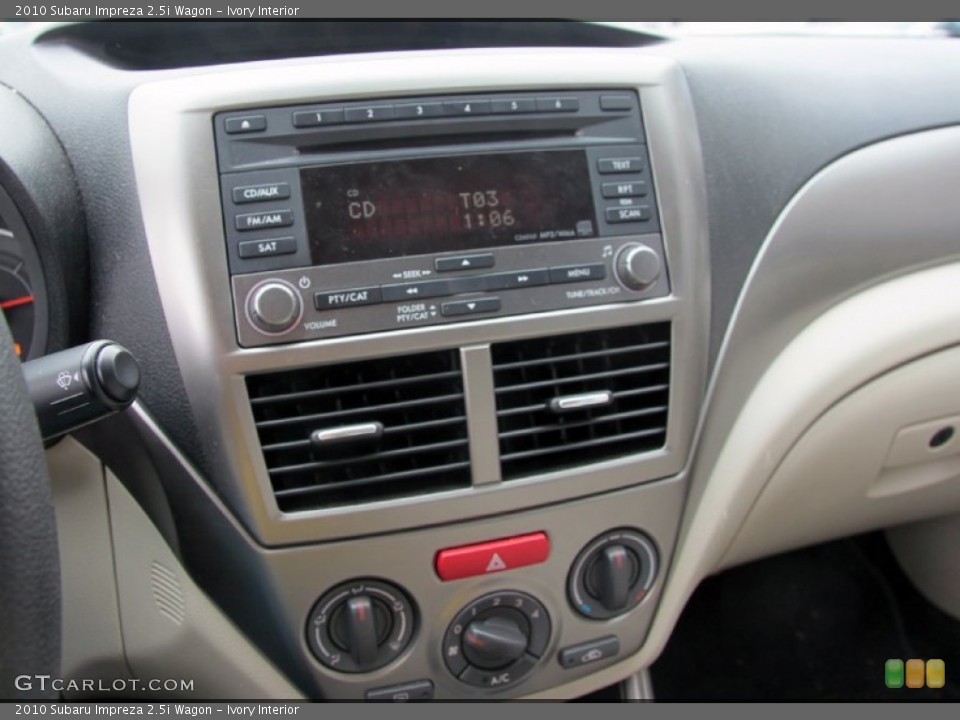 Ivory Interior Controls for the 2010 Subaru Impreza 2.5i Wagon #62424453
