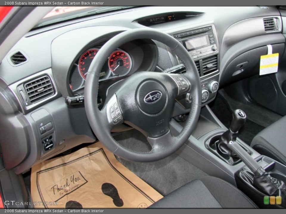 Carbon Black Interior Photo for the 2008 Subaru Impreza WRX Sedan #62425548