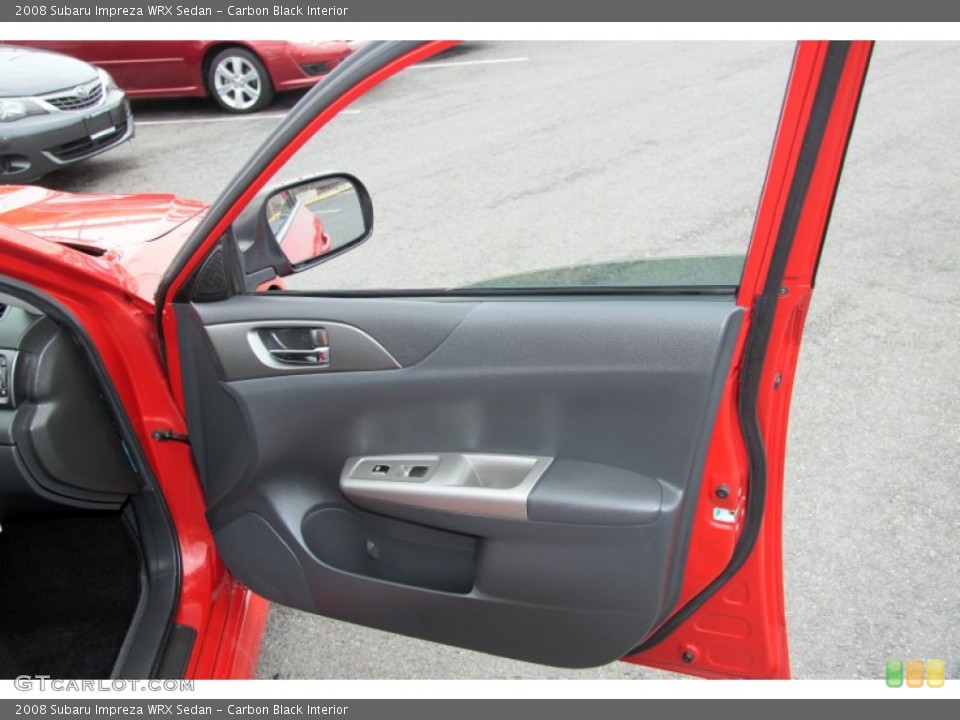 Carbon Black Interior Door Panel for the 2008 Subaru Impreza WRX Sedan #62425596