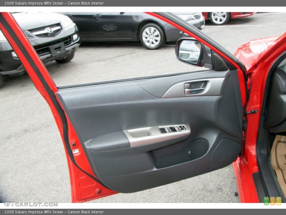 Carbon Black Interior Door Panel for the 2008 Subaru Impreza WRX Sedan #62425615